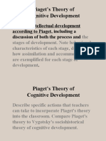 Piaget's Theory of Cognitive Development