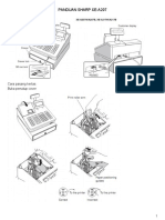 Buku Manual Panduan Mesin Kasir Cash Register Sharp XE A207