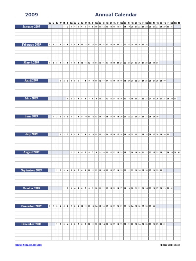Annual Calendar | PDF