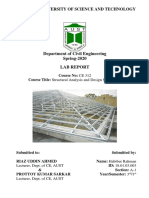 Department of Civil Engineering Spring-2020 Lab Report: Ahsanullah University of Science and Technology