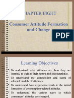 Chapter Eight: Consumer Attitude Formation and Change