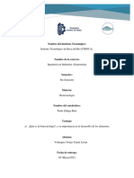 Que Es La Biotecnología y Su Importancia en El Desarrollo de Los Alimentos.