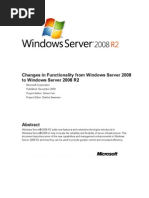 Changes in Functionality in Windows Server 2008 R2