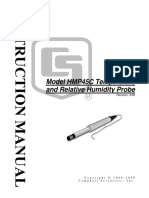 Model HMP45C Temperature and Relative Humidity Probe: Revision: 3/09