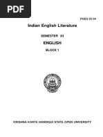 Indian English Literature: Semester