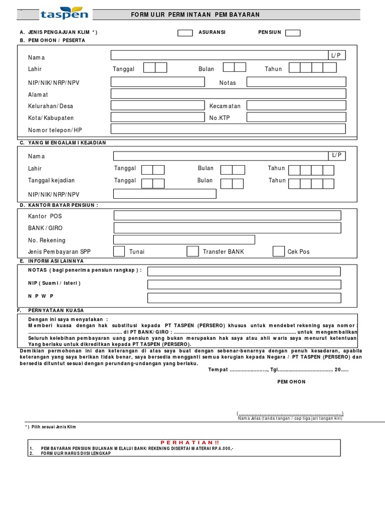 Form C110 - Pemohon Anak Kandung | PDF