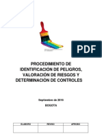 Anexo 18. Procedimiento de Identificación de Peligros, Valoración y Control de Riesgos