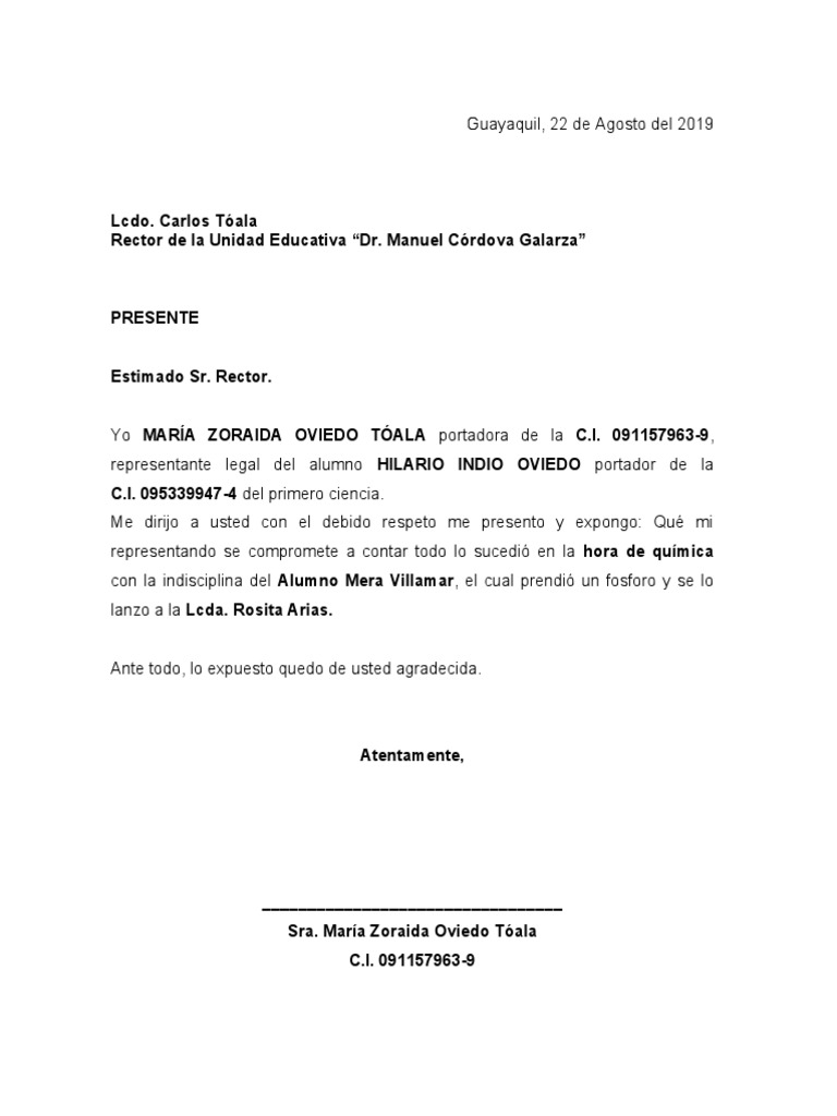 Carta de Expulsion | PDF