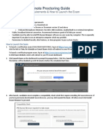 Remote Proctoring Guide: System Requirements & How To Launch The Exam
