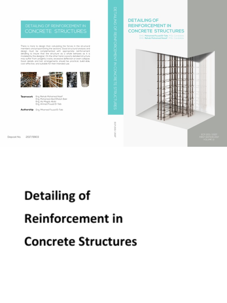 Reinforcement Detailing Handbook Provisions for Detailing Reinforced