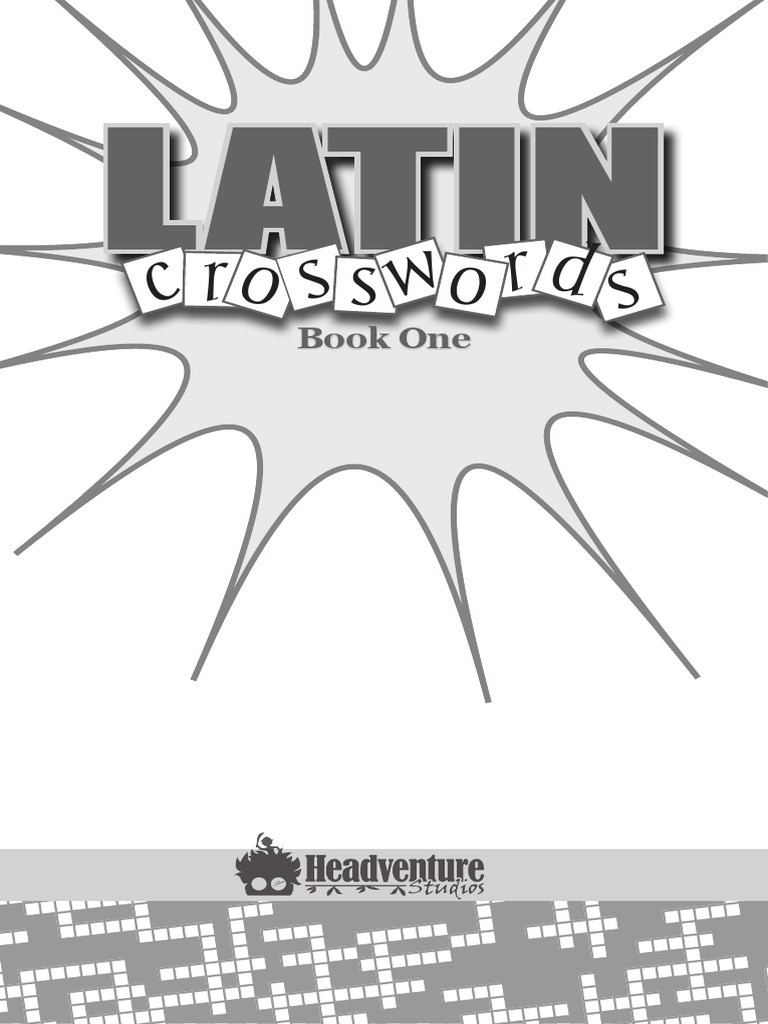 Latin Crossword Samples PDF Latin Grammatical Gender