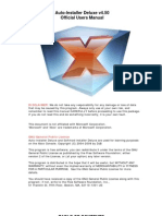 Auto-Installer Deluxe v4.50 Official Users Manual: Disclaimer