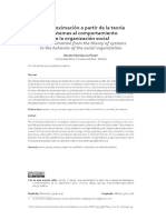 Vista de Una Aproximación A Partir de La Teoría de Sistemas Al Comportamiento de La Organización Social