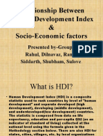 Relationship Between HDI and Socio-Economic Factors