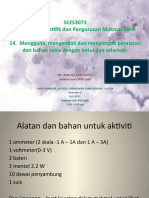 M14. 14-9-2017 Mengguna, Mengendali Dan Menyimpan Peralatan Dan Bahan Sains Dengan Betul Dan Selamat