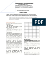 Guía de trabajo para la resolución de problemas de multiplicación