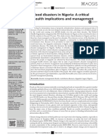 Impacts of Flood Disasters in Nigeria: A Critical Evaluation of Health Implications and Management