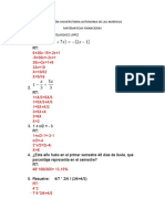 Examen Matematicas Financiera