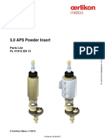 5.0 APS Powder Insert: Parts List PL 41012 EN 15
