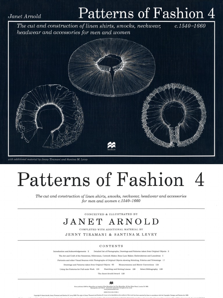 Patterns of Fashion 4 by Janet Arnold | PDF