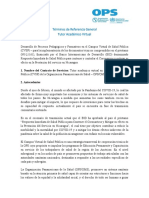 TDR para Tutor Academico Virtual 0