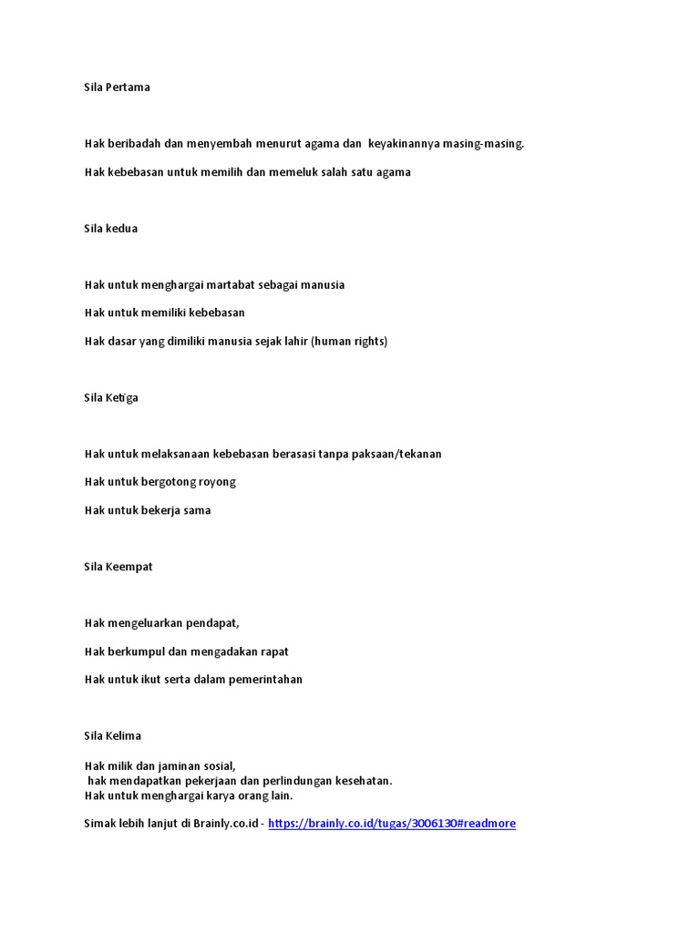 Sila Pertama Pdf