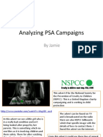 Analysing Psa Campaigns