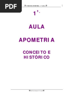 CURSO DE APOMETRIA 1 a. AULA 1 ª. Biól. Dra. Rosana G. N. Loyola