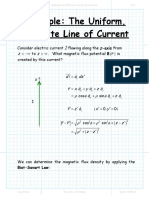 Example An Infinite Line of Current
