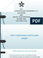 Expresiones de Tiempo Utilizadas en Pasado Simple