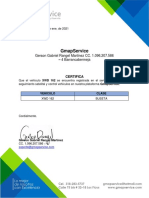 Certificado GmapService XWD 162