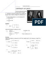 Continuity of Limits: Example