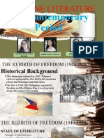 The Contemporary Period: Philippine Literature