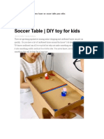 Como Hacer Un Soccer Table para Niños