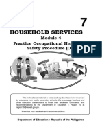 Household Services: Practice Occupational Health and Safety Procedure (OS)
