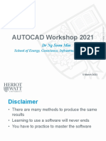 AutoCAD Workshop 2021