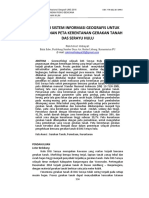 Aplikasi Sistem Informasi Geografis Untuk Penyusunan Peta Kerentanan Gerakan Tanah Das Serayu Hulu