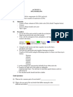 Activity 1 Dna Modeling I. Objectives:: Guide Questions