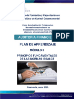 Plan de Aprendizaje Módulo II, Auditoría Financiera, 15-06-2020