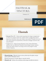 Ekstrak & Tinctura