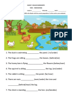 Worksheet Prepositions