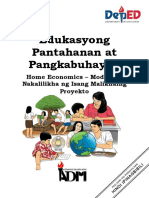 Epp5 - HE - Mod5 - Nakalilikha NG Isang Malikhaing Proyekto v4