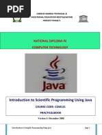 Introduction To Scientific Programming Using Java: National Diploma in Computer Technology