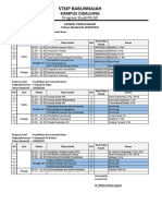 Jadwal Kuliah PGSD SM Ganjil