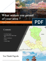 What Makes You Proud of Your Area