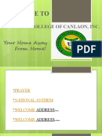Welcome To: St. Joseph College of Canlaon, Inc. Your Home Away From Home!