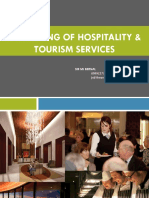 Marketing of Hospitality & Tourism Services: Sir MJ Bernal
