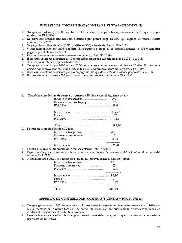 Contabilidad de Compras y Ventas con IVA | PDF | Factura | Bancos