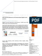 Vlsi-Physical Design For Freshers: GATE 2020 ECE (Electronics and Communication) Digital Circuits Questions