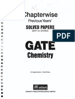 GATE Chemistry Solution 2000 - 2014 by GK